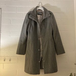 Vintage guess wool trench coat